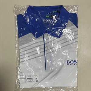 Hugo Boss Men's Polo in Blue and Gray